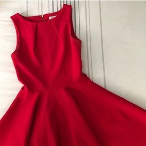 Red A-Line Fit & Flare from Modcloth